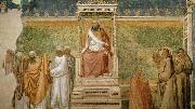 GIOTTO di Bondone St Francis before the Sultan oil